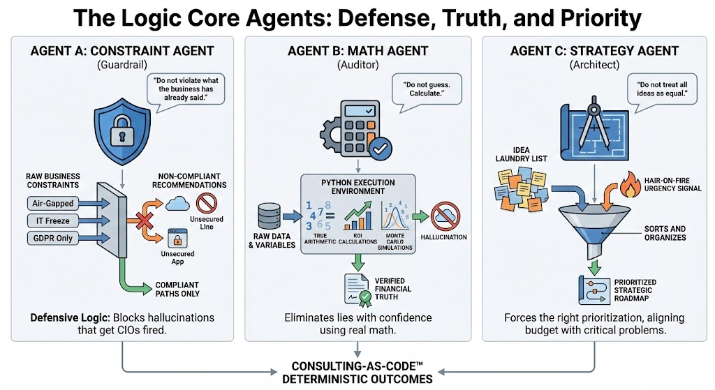 Logic Core — Constraint, Math, Strategy