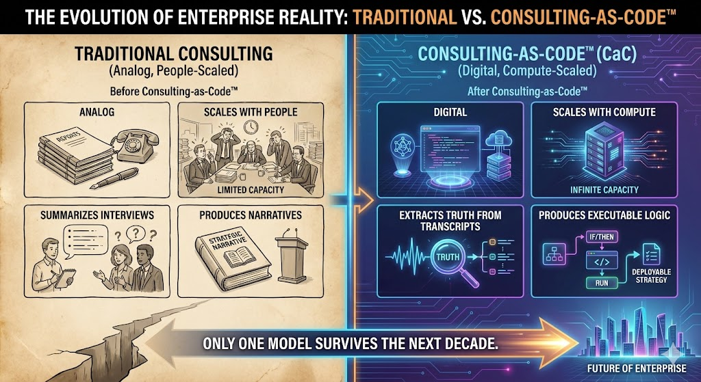 Traditional Consulting vs Consulting-as-Code